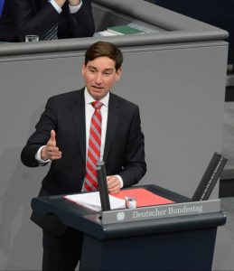 Sebastian Hartmann, SPD, talking in the German Bundestag